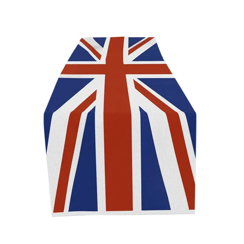 

Union Jack Table Runner 2023 Union Jack Table Cloth Heat Resistant Tablecloth United Kingdom Flag British Decor Tablecloths