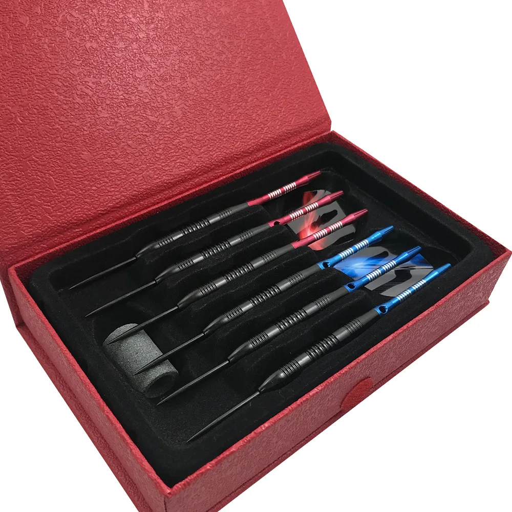 

New 6-piece 23g Steel Tip Darts Sports And Entertainment Aluminum Rod Dart Body Nylon Dart Rod Pet Dart Gift Set