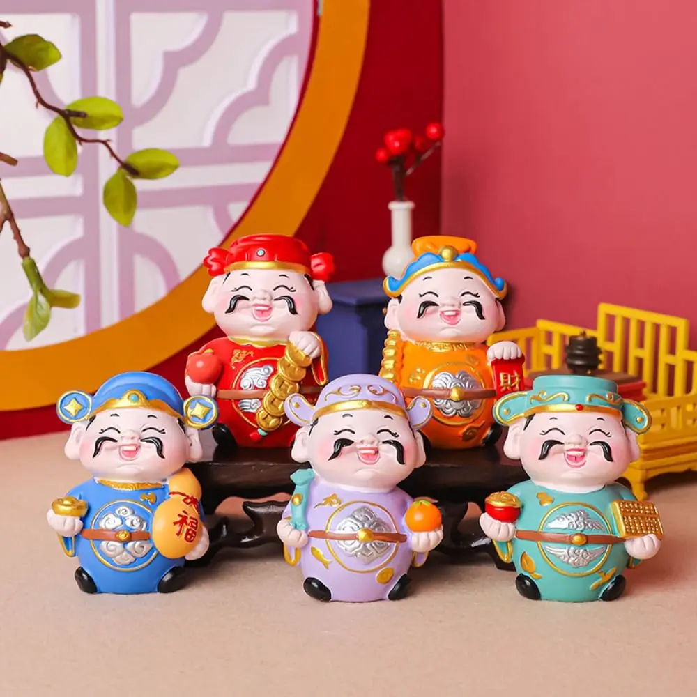 Креативная милая мини-фигурка Бога богатства из смолы благословение счастливый