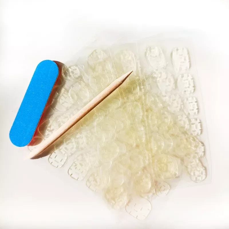 

NEW Wholesale Double Side Glue Sticker Adhesive Tape Water Proof Sticker Pink Sticker Nails Tabs Manicure Tools T013