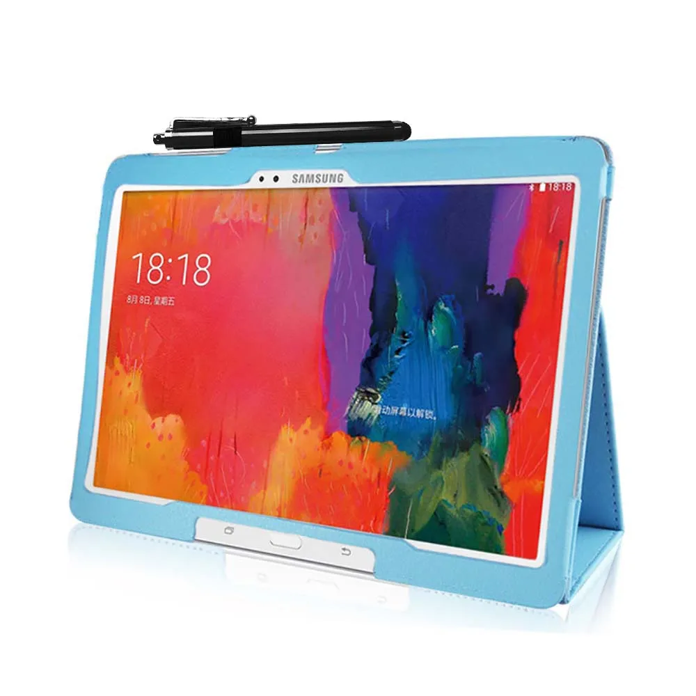 Фото Ультратонкий чехол-книжка T800 T805C для планшета Samsung Galaxy Tab S, чехол-книжка 10,5 дюйма, чехол-подставка + стилус №3