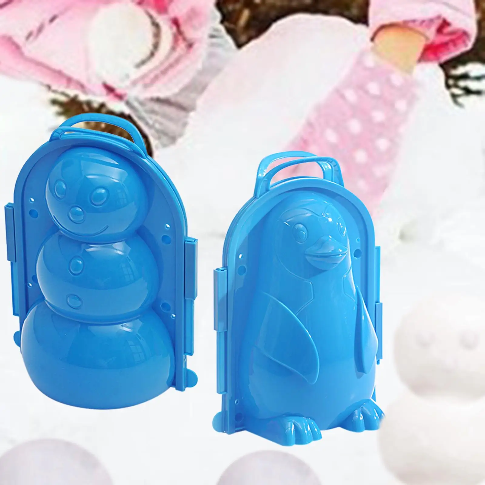 

2x Snowman Maker Multi Functional Model Tool Snow Clip for Winter Sports