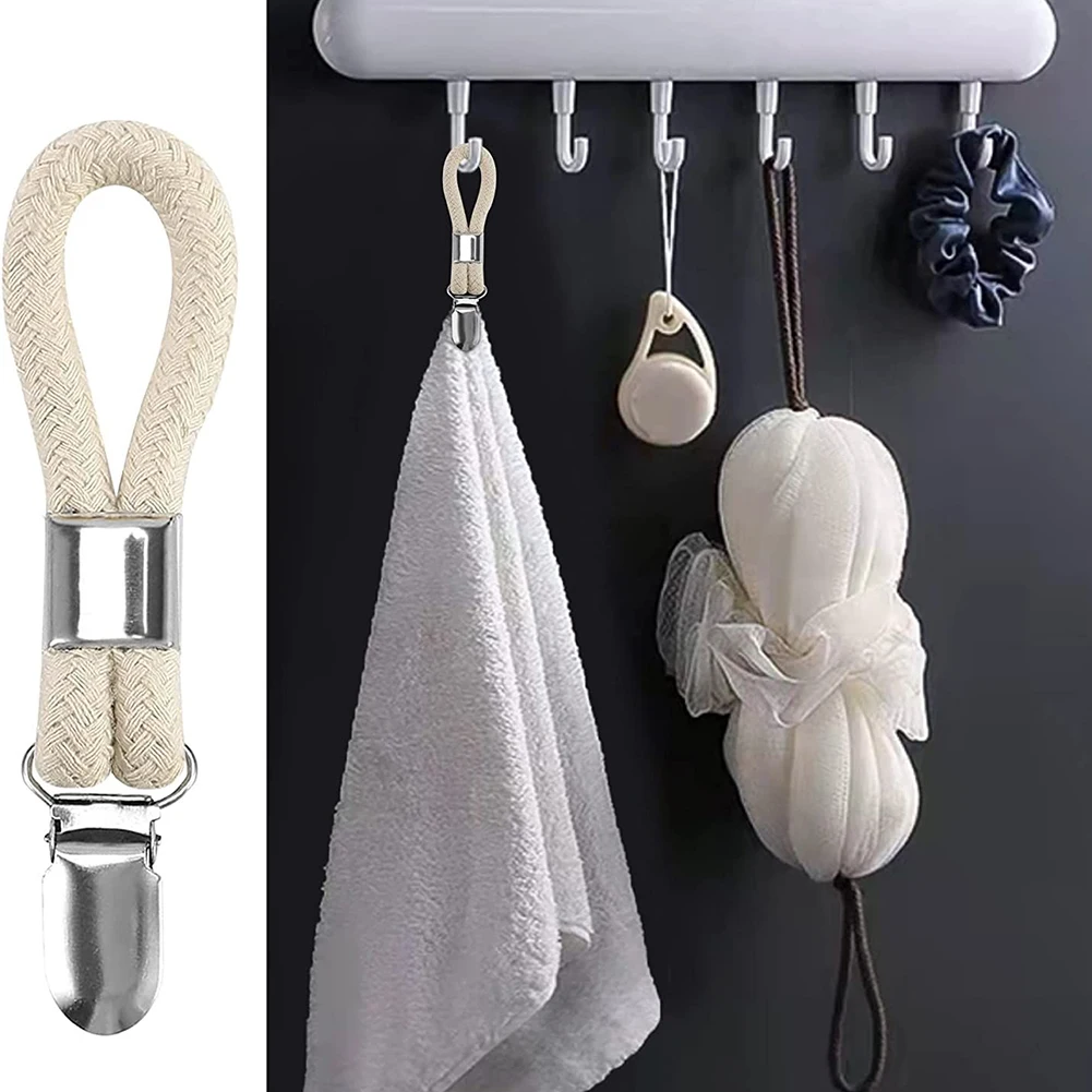 

4Pcs Towel Clips Portable Tea Towel Holder Hanger Cloth Hook Clip Bathroom Storage Organizer Clothespins Kitchen Bathroom Clips
