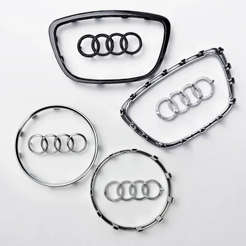 Фото Автомобильная наклейка на руль для Audi A6L A3 A4 A5 A6 A7 A8 Q3 Q5 Q7 Q8 TT S5 S7 S8 RS7 RS6 Эмблема Замененный логотип Автоаксессуары №4