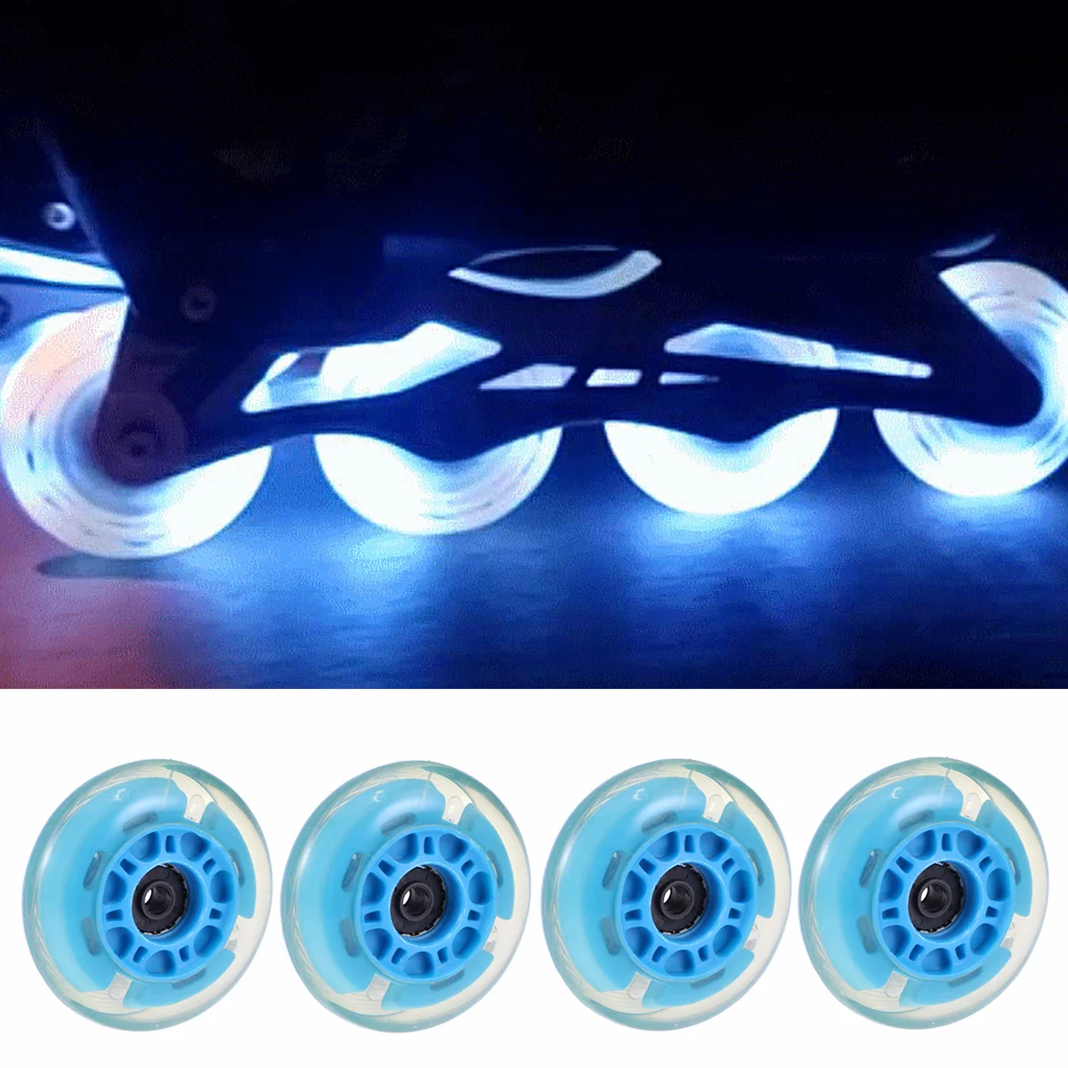 

4pcs Wheels Roller LED 72mm Premium Wheels Inline Roller for Outdoor