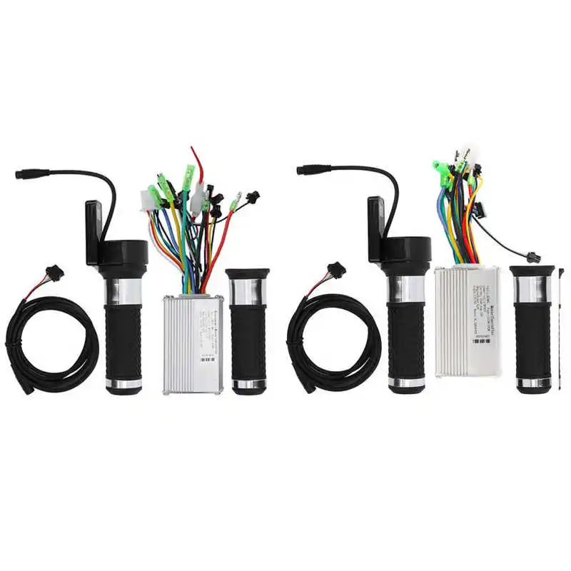

350W 36/48V E-bike Brushless Speed Controller LCD Display Throttle Twist Grip Handlebar for Electric Bicycle E‑bike Scooter
