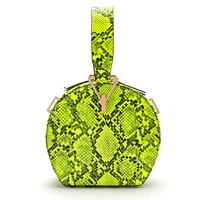 2022 new pu snake pattern handbag womens handbag one shoulder messenger chain handbag fashion handbag designer handbag