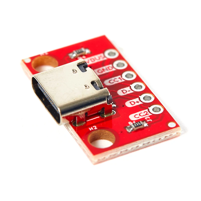 

TYPE-C Female Chassis Test Board 16-pin Female Chassis Receptacle Adapter To Solder Cable 16-pin Support PCB