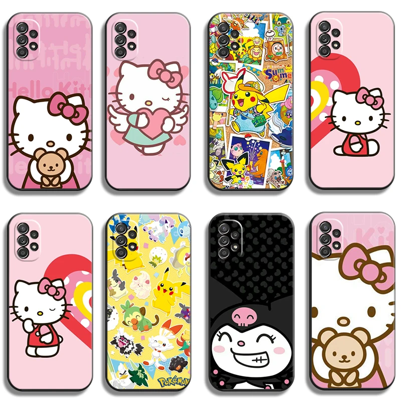 

Hello Kitty Cute Phone Cases For Samsung Galaxy A31 A32 A51 A71 A52 A72 4G 5G A11 A21S A20 A22 4G Cases Back Cover Carcasa