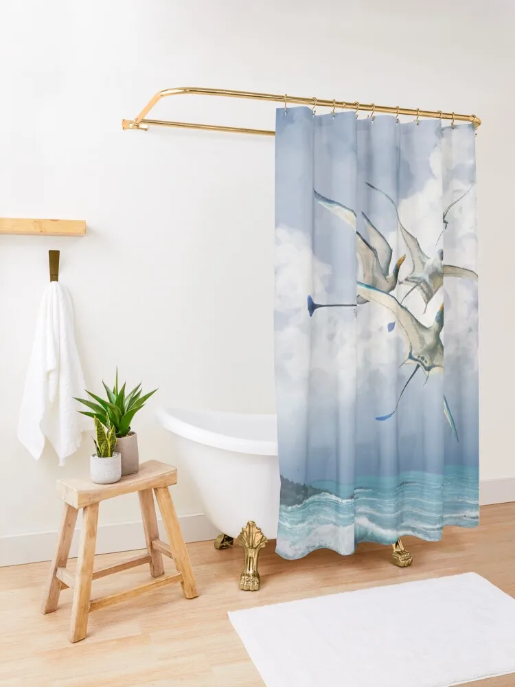 Занавеска для душа Rhamphorhynchus современный аксессуар ванной комнаты душевой набор