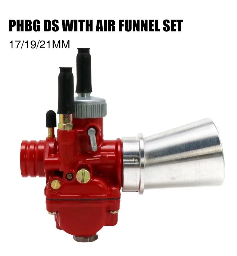 

Alconstar-PHBG DS Racing 17/19/21mm DS Carburetor Carb with M32*1.25 Air filter 5901/3100 For Moped Bike Scooter 50-90CCR2585