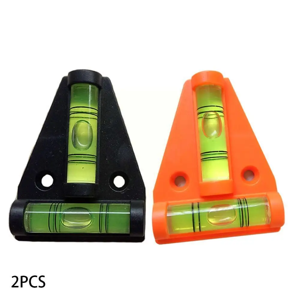 

2pcs Poratable Mini T Shape Spirit Level Bubble Working Measure Type Mini Measure Tool Bubble Plastic T Instrument Fixing L F4d2