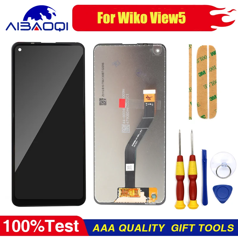 WIKO View 5 100% оригинальный 6,52 дюймовый ЖК-дисплей + сенсорный экран дигитайзер + рамка в сборе дигитайзер
