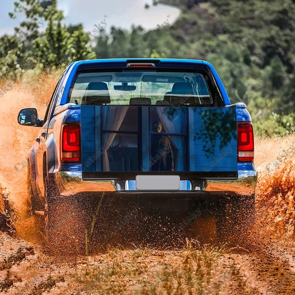 Наклейка на автомобиль Майкл Майерс модификация заднюю часть грузовика подходит