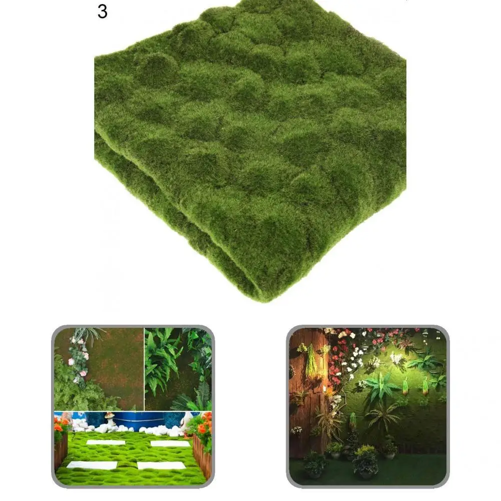 

Яркий долговечный искусственный газон, полипропилен, хлопок, Искусственный мох, вечерние ничный Декор