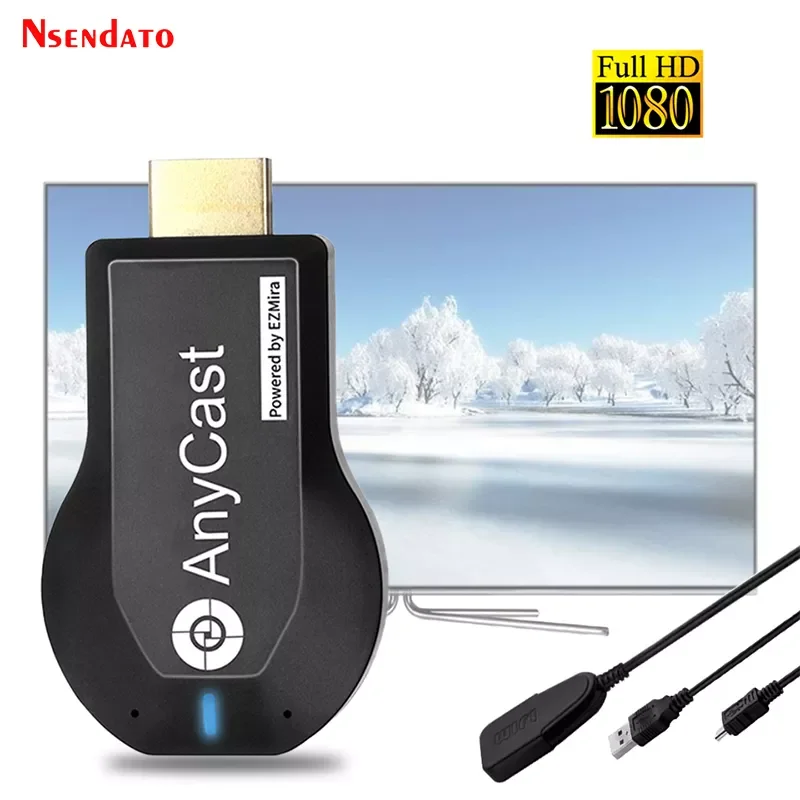 

NEW2023 Anycast m2 ezcast Miracast Any Cast Wireless for DLNA AirPlay Mirroring HD TV Stick Wifi Display Dongle Receiver for IOS