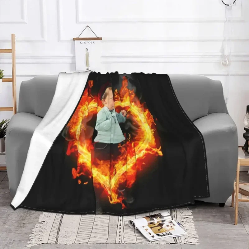 Одеяло Hasbulla Magomedov теплые флисовые мягкие фланелевые мемы для борьбы одеяла