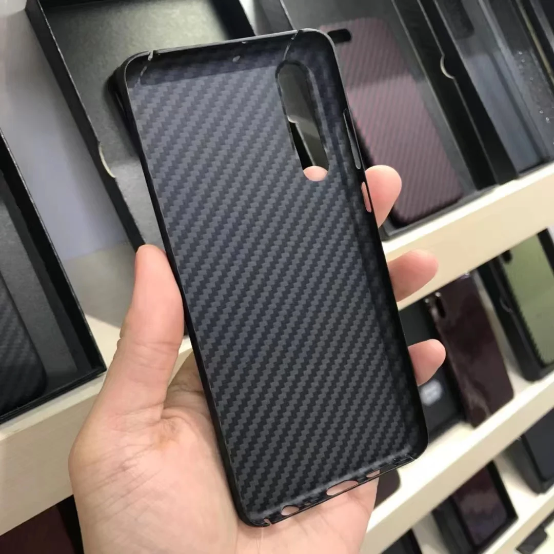 Real Carbon Fiber Case For Huawei P30 Ultra-Thin Aramid Fiber Protective Back Case Cover for HUAWEI P30 Kevlar Phone Funda Shell