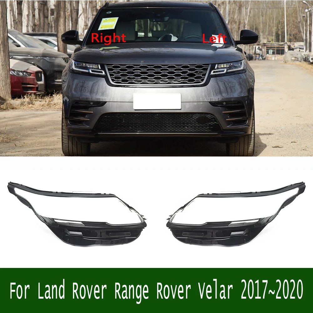 

For Land Rover Range Rover Velar 2017~2020 Transparent Lampshade Headlamp Cover Lamp Shade Front Headlight Shell Lens Plexiglass