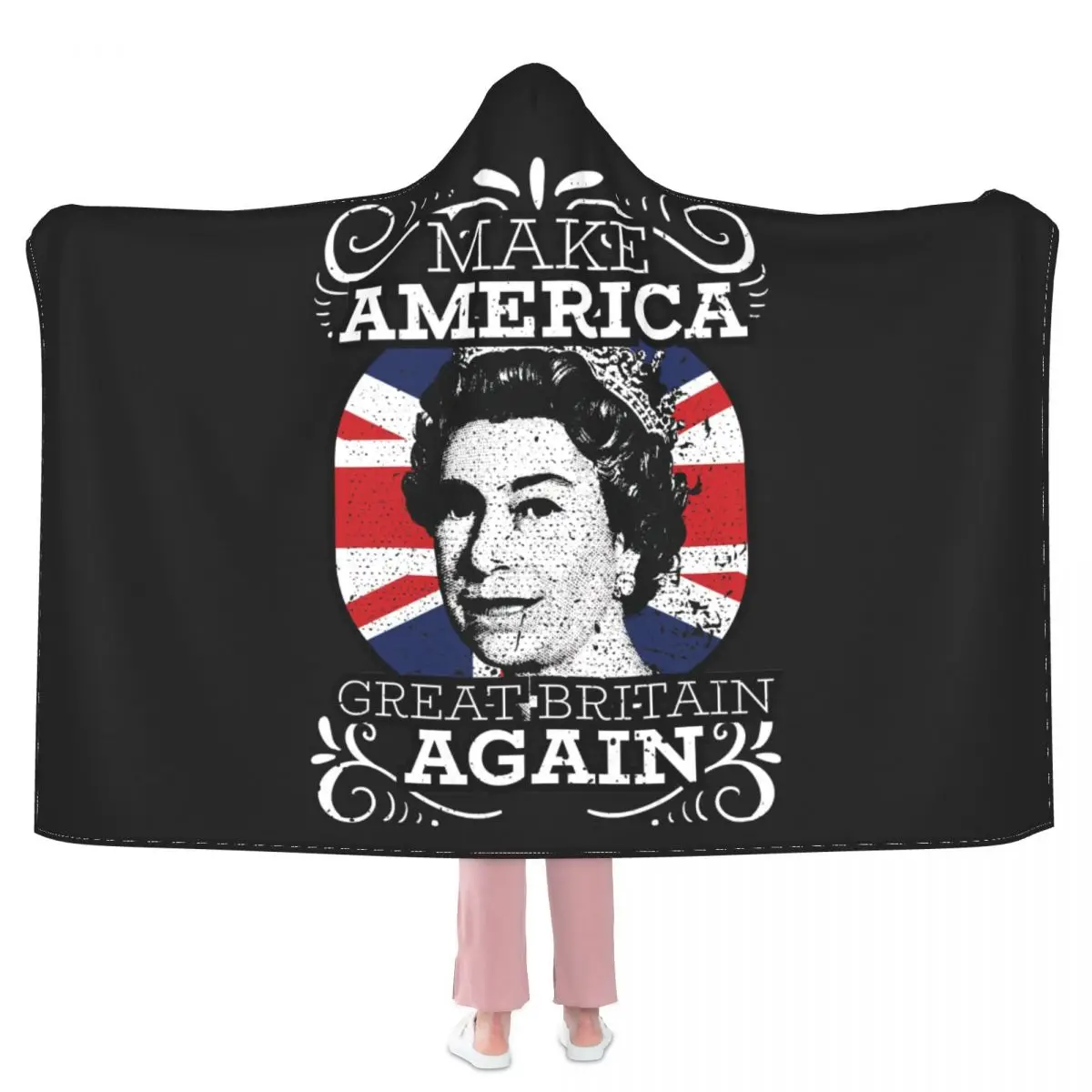 

Сделай Америку Великобритания снова одеяло королева Елизавета для фотосессии мягкое Толстовка одеяло Дешевое пушистое флисовое покрывало