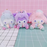 sanrio melody kawaii kuromi plush toy doll cartoon anime cute soft stuffed animals children decoration kids birthday gift toys