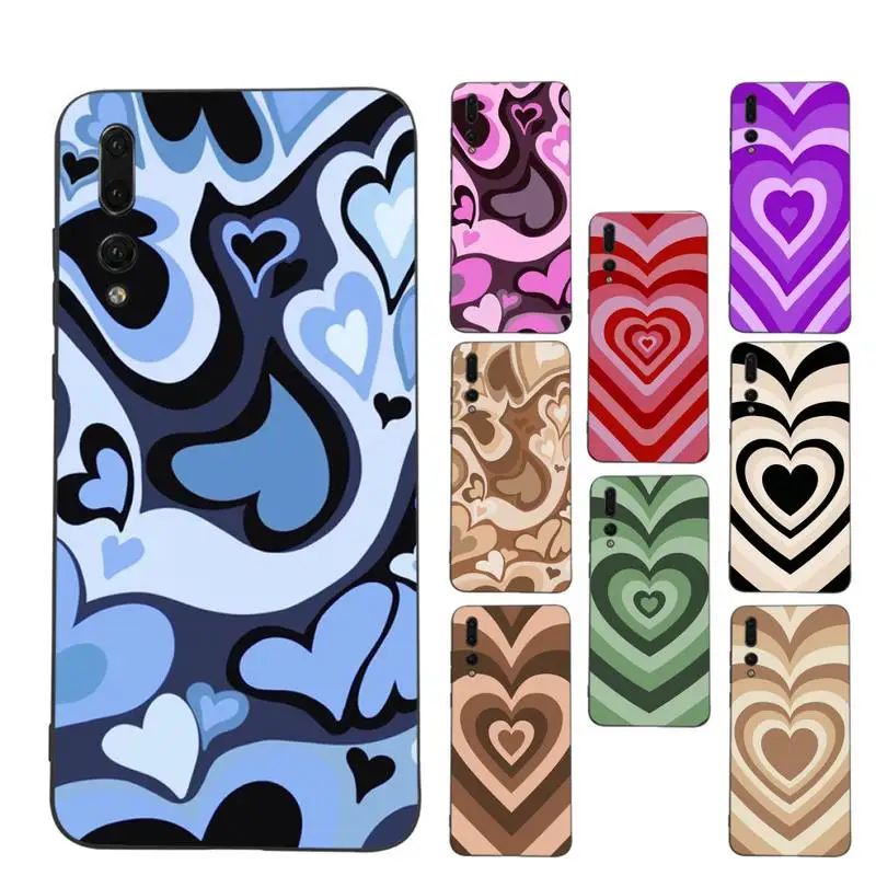 

Fashion Love Heart Phone Case for Huawei P30 40 20 10 8 9 lite pro plus Psmart2019