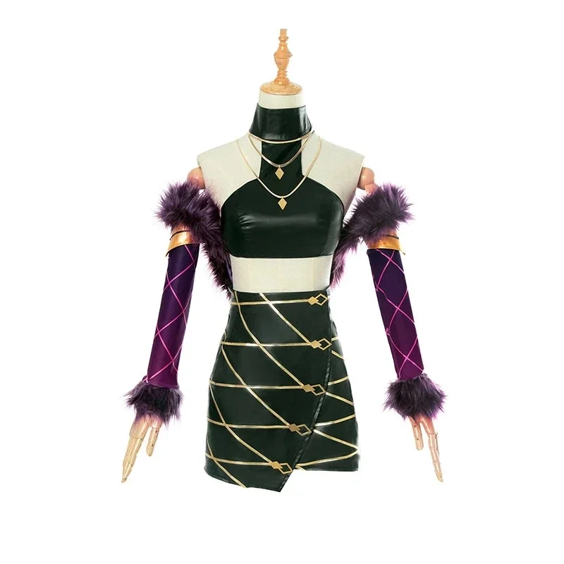 Игра KDa All Out Evelynn карнавальный костюм жилет юбки женские сексуальные наряды