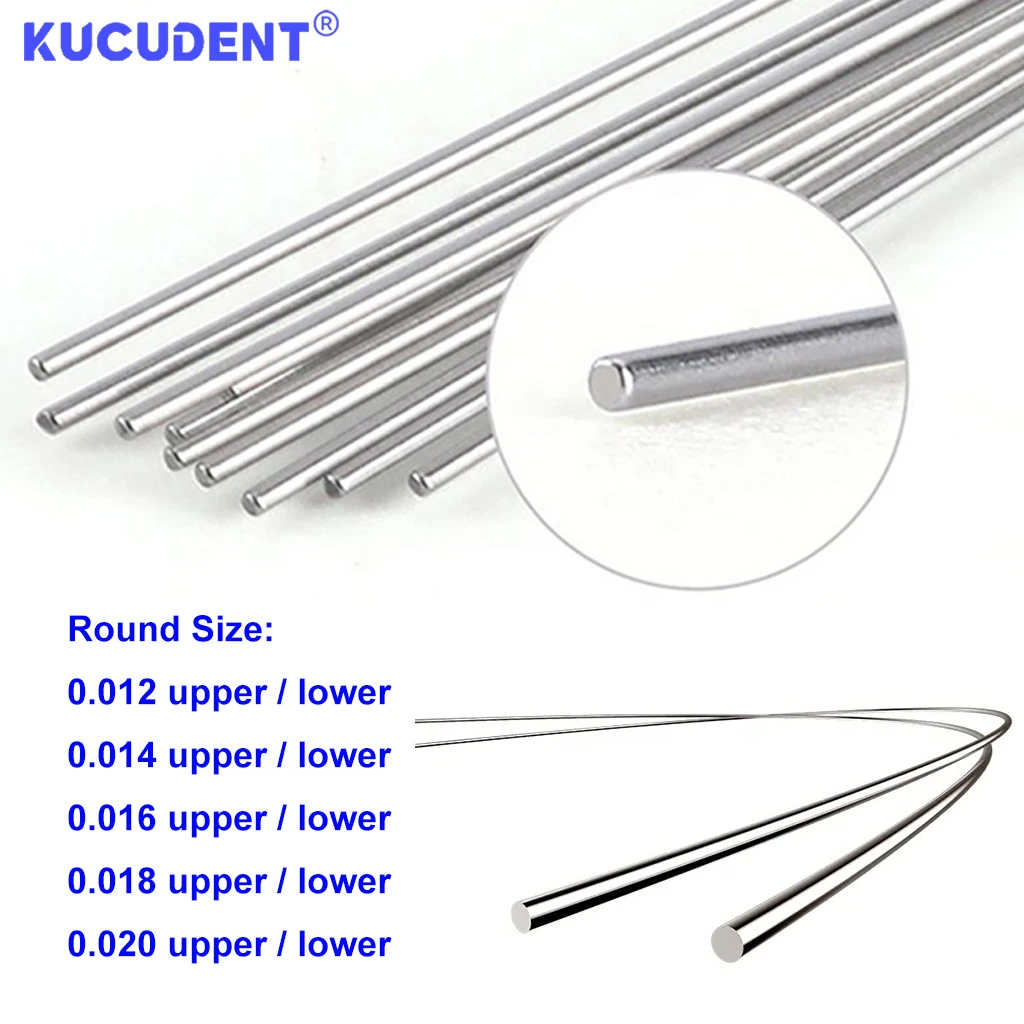 10 шт./уп стоматологические ортодонтические дуговые проволоки NITI