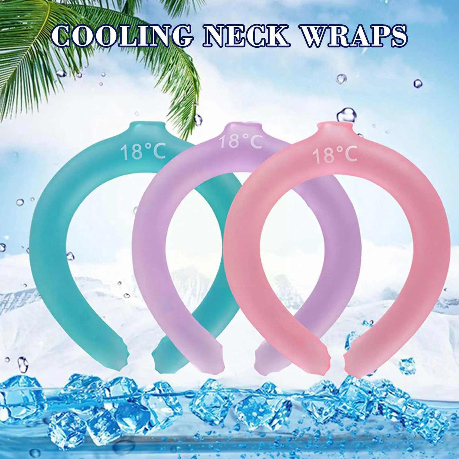 

Summer Neck Cooler Tube Neck Cooler For Outdoor Sports Reusable Neck Cooling Wrap Gel Ice Pack Relief For Hot Flashes And F A6l1