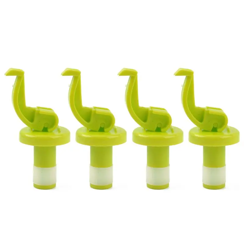 

4Pcs/Set Novelty Silicone Wine Bottle Stoppers Beer Wine Cork Plug Bottle Cover Kitchen Bar Tool