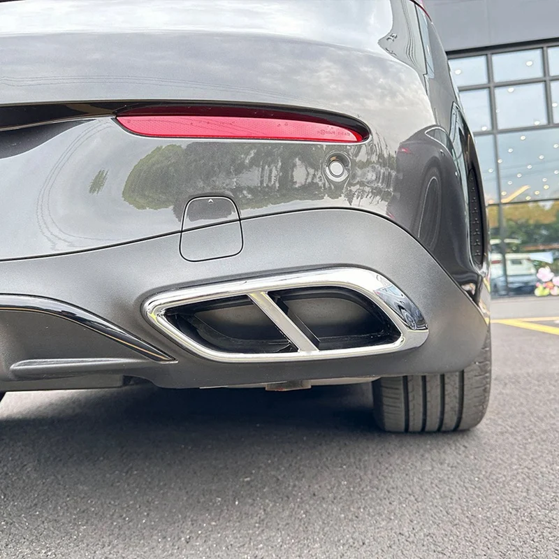 Отделка выхлопной трубы автомобиля наклейки на крышку для Mercedes-Benz CLE Coupe C236 2024 + AMG