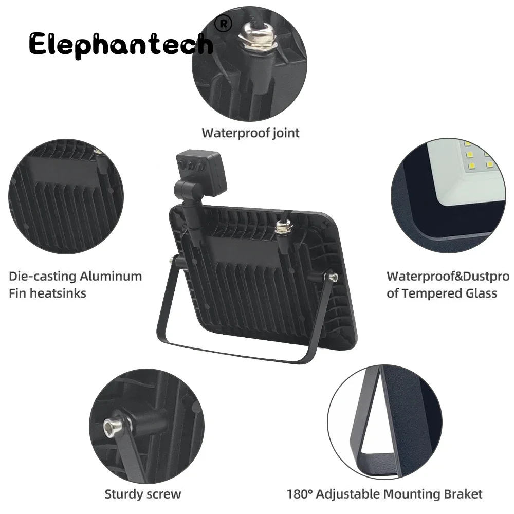 Фонарь с датчиком движения 220 В 100 Вт 50 30 20 10