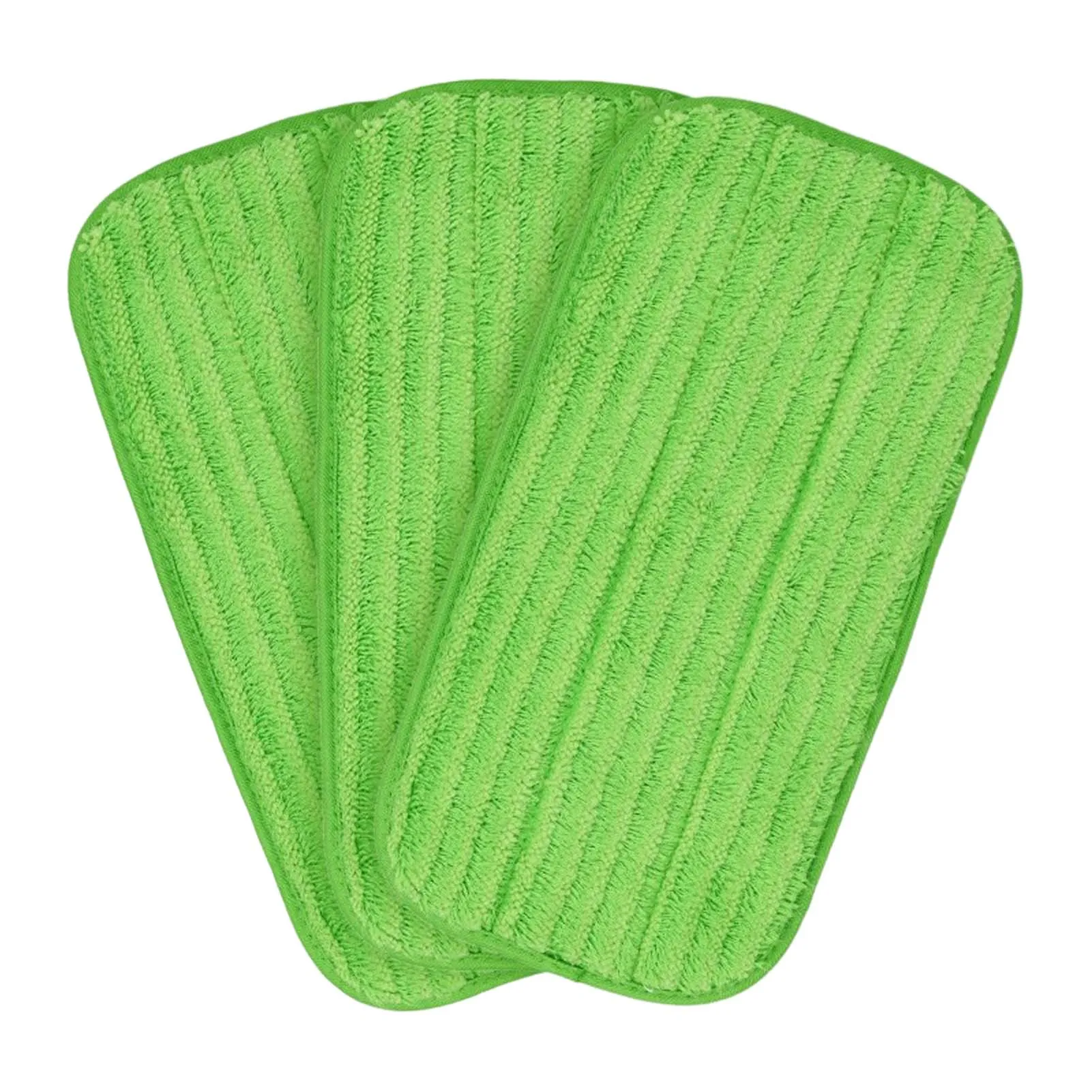

3pcs Mop Pad Rectangle Adhesive Grip Accessories Replacement Part Soft Super Absorbent Microfiber Washable Reusable Tile