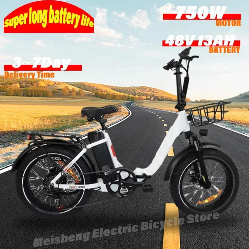 BLJ Ebike 20X4.0 Шина 750 Вт 48 В 13 Ач 20 дюймов мужской и женский электрический велосипед