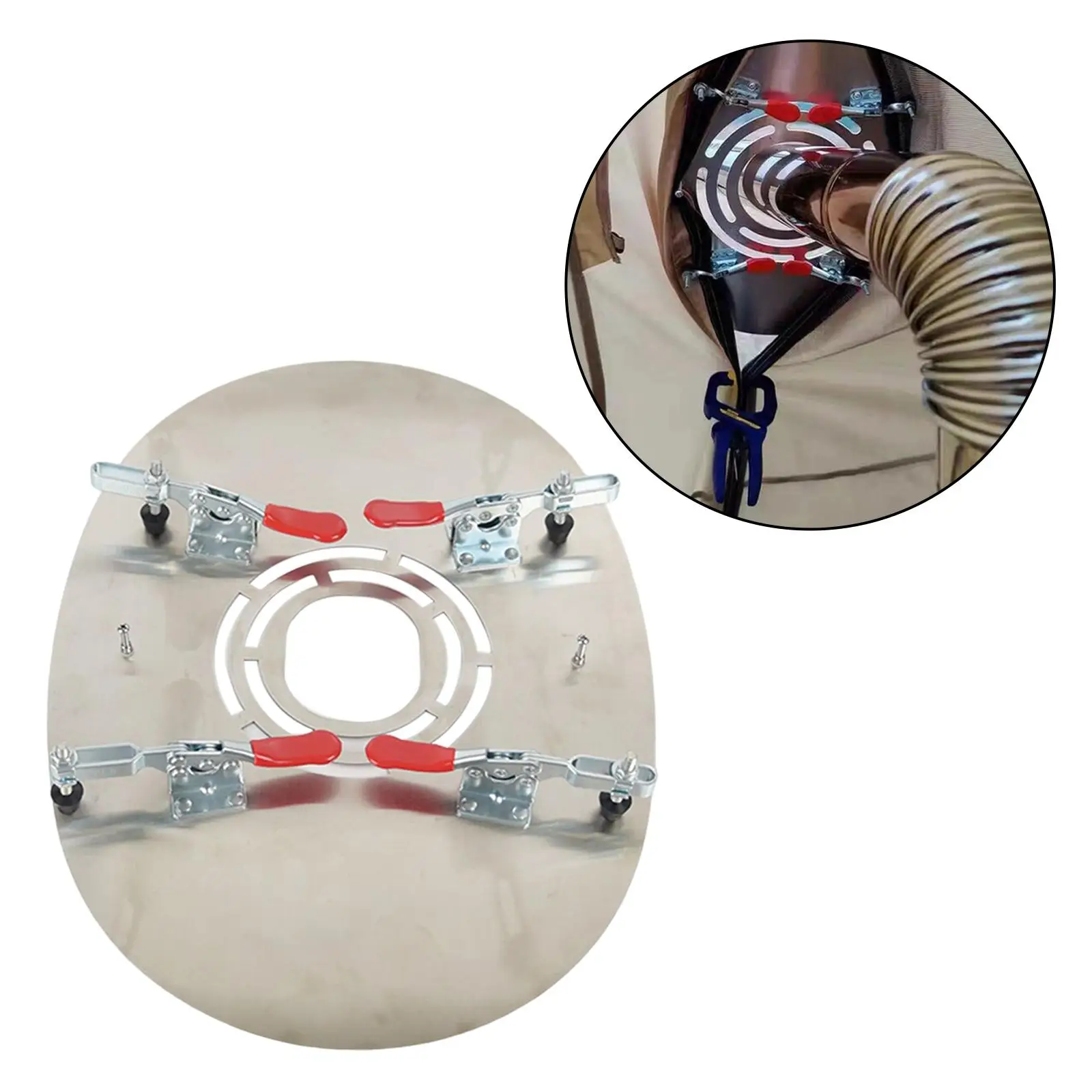 

Metal Tent Stove Jack Lightweight Easy Install Portable Durable Tent Tunnel Mouth for Camping Outdoor Activities Fishing Hiking