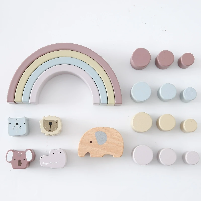 

Stacking Building Block Toy Toddler Fine Motor Skill Training Balance Toy Gift