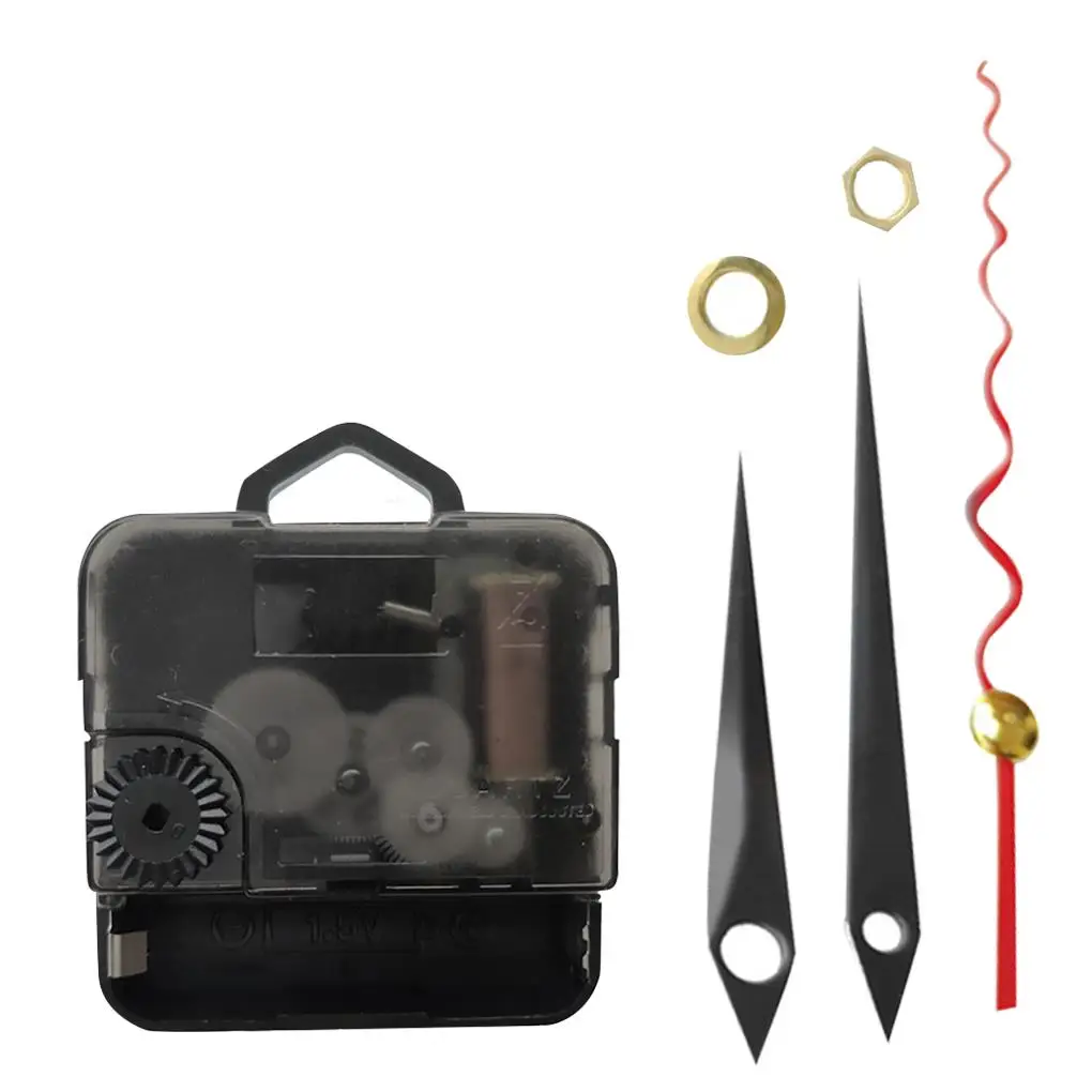

Wall Clock Silent Movement Hanging Clock with Hour Minute Second Hand DIY Repair Parts Home Decor