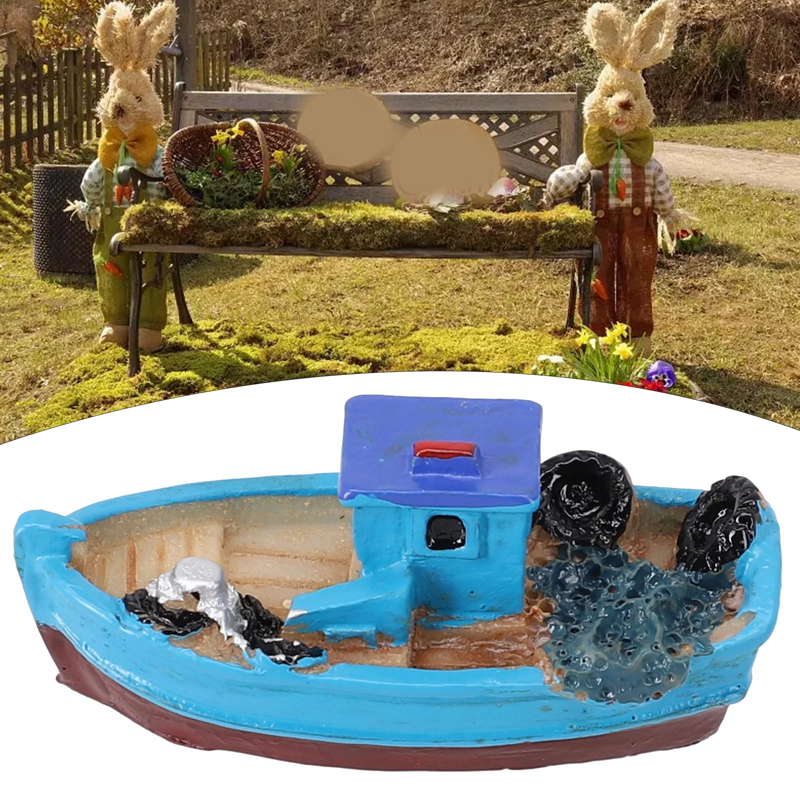

1PC Boat Model May Be Slightly Different Home Tabletop Ornament Boat Model Decorations Model Decorations Garden Tools