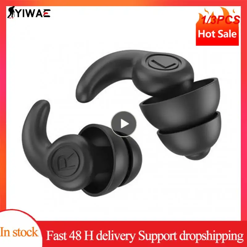 

1/3PCS Dust Proof Silicone Ear Plugs Sports Diving Accessories Earplugs Waterproof Swimming Swimming Accessories