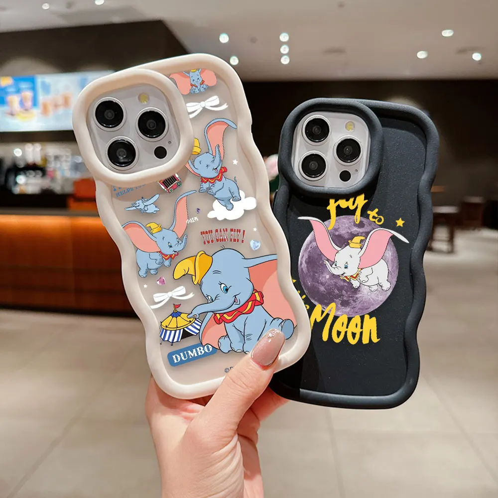 Противоударный матовый чехол для телефона Disney Cute Dumbo Samsung GALAXY S21 S23 S20 S24 S25 FE ULTRA PLUS J7