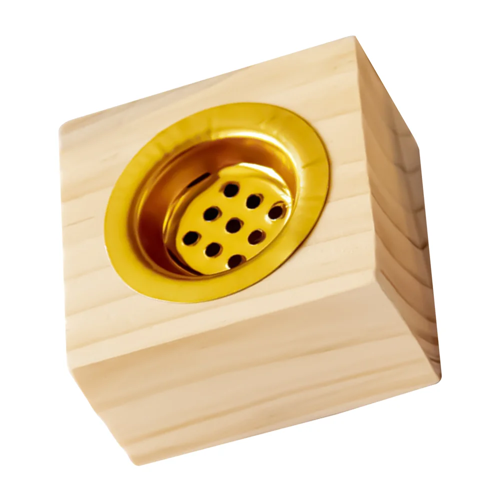 

Vaporizer Stove Decor Wooden Burner Rustic Home Creative Censer Serving Tray Small Retro