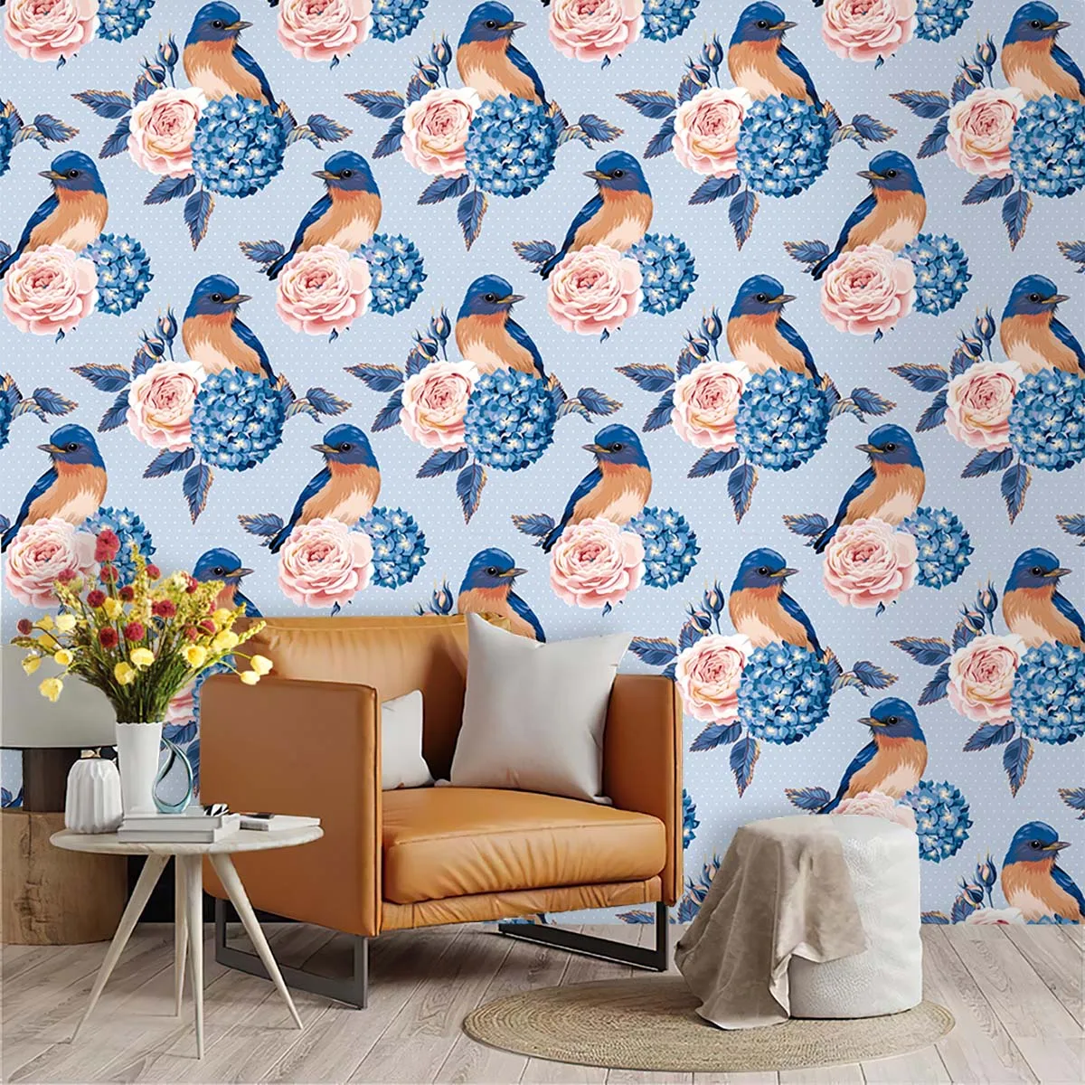 1 шт. 45x300 см обои с птицами и цветами мебель для гостиной ПВХ матовые текстурные