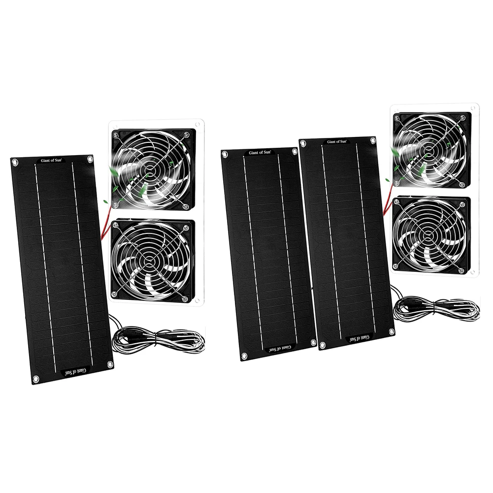 

Портативный вентилятор с солнечной панелью, 20 Вт, 12 В
