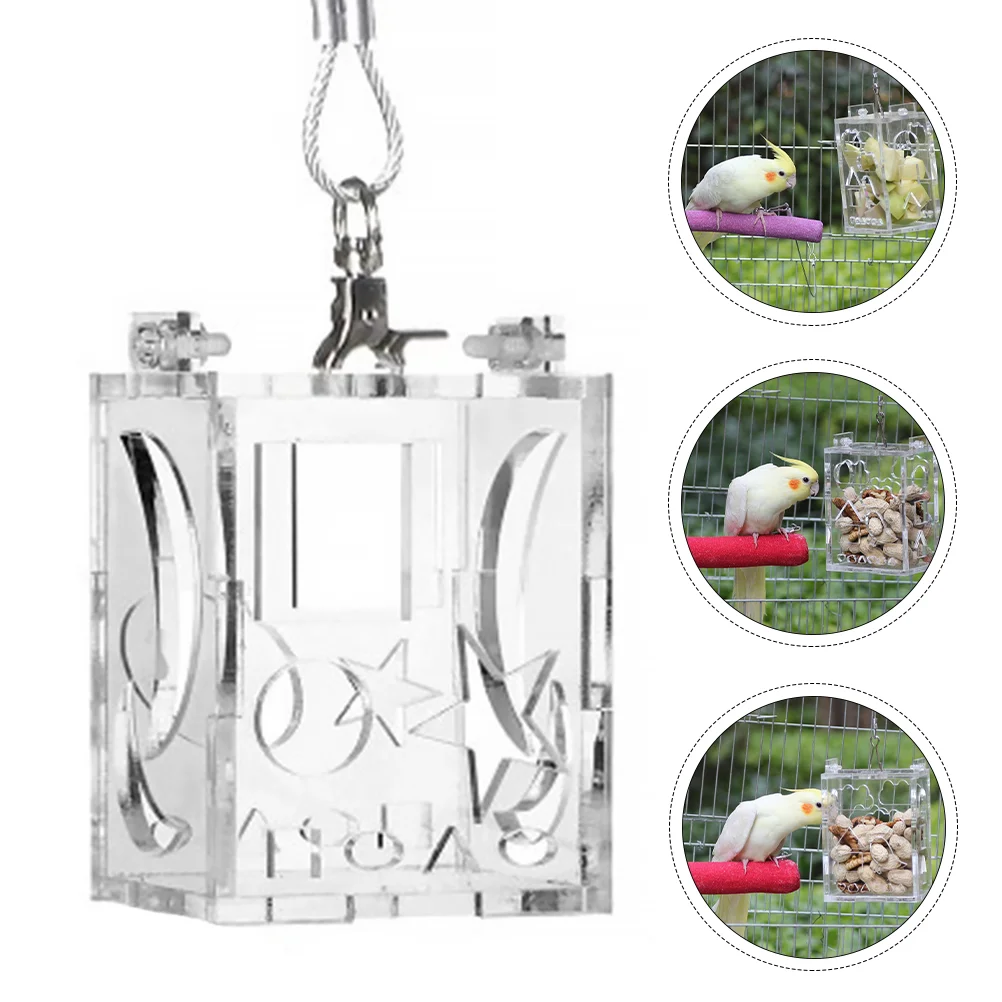 

1pc Bird Feeding Supplies Foraging Bird House Feeder Wild Bird Feeders Lovebird Cage Feeder