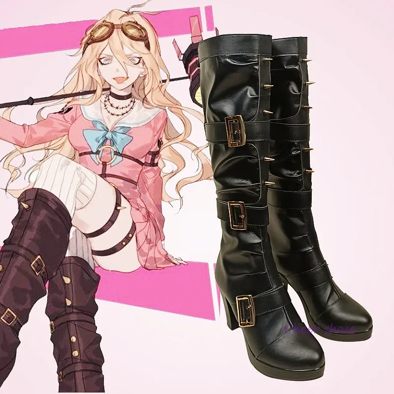 Обувь для косплея аниме Danganronpa Iruma Miu вечерние костюмы на Хэллоуин реквизит сапоги