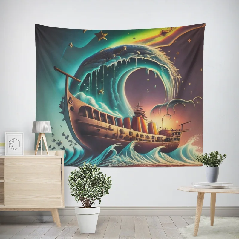 Психоделический гобелен 100% полиэстер