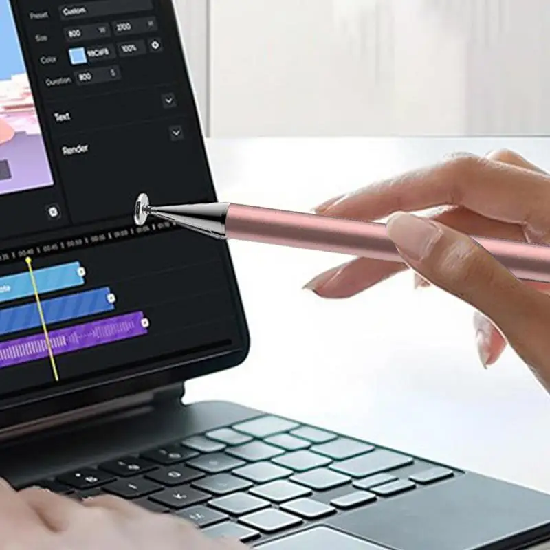 Силиконовая сенсорная ручка S-tylus диск с двойной головкой чувствительная для