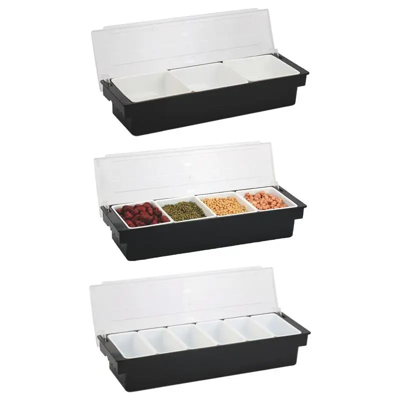 

Kitchen Food Organizer Box Fresh-keeping Case Holder Seasoning Box With Multi Compartments For Home And Kitchen Accessories
