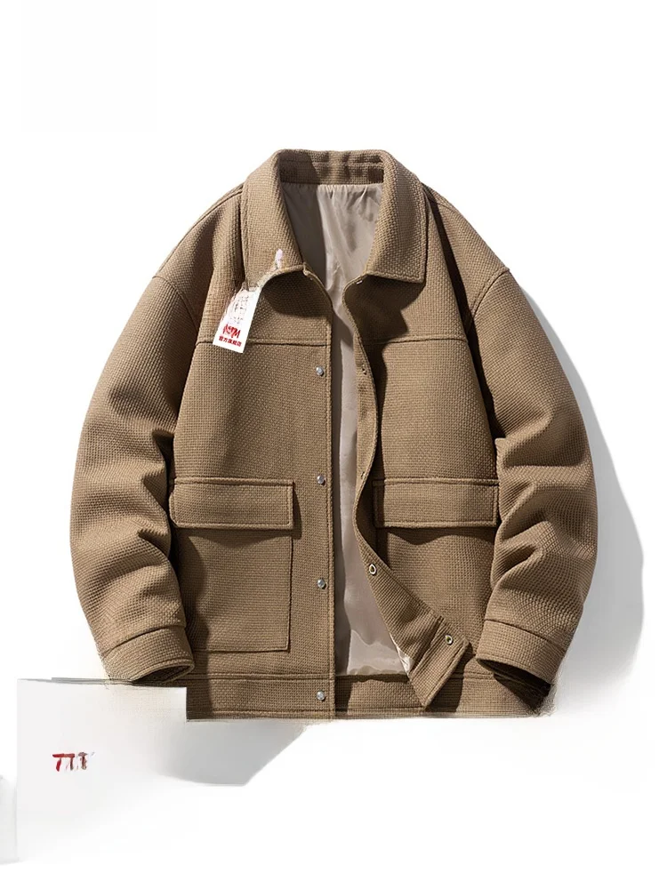 HM Ретро куртка-карго мужская весенне-осенняя модная свободная верхняя одежда с