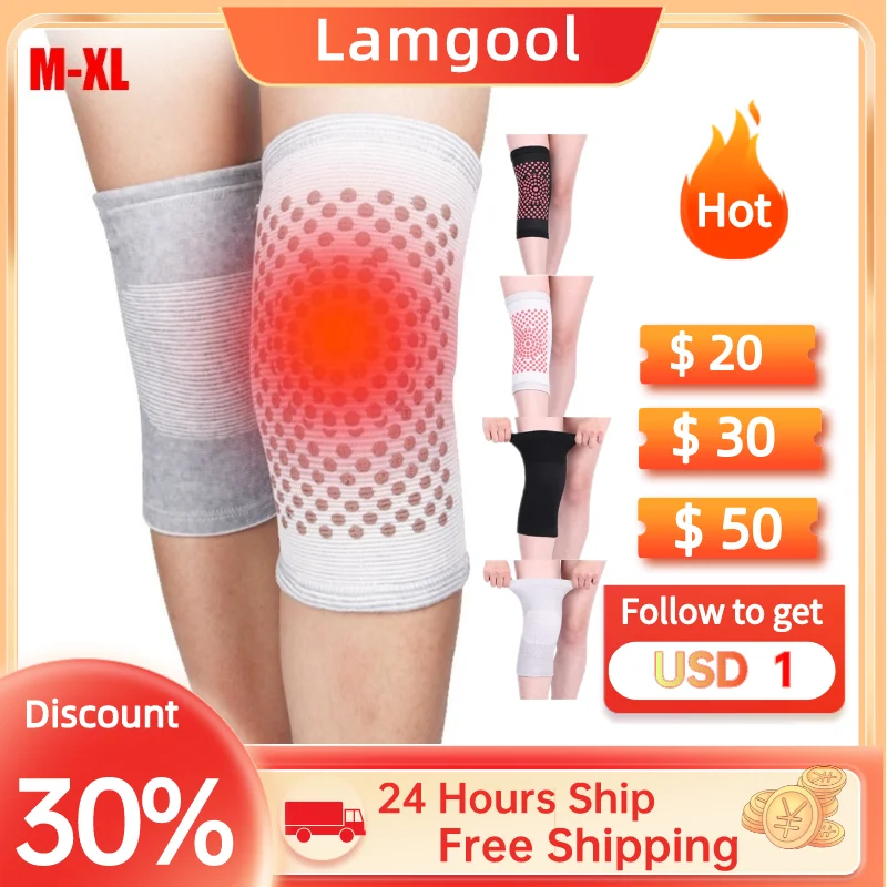 

2pcs Self Heating Support Knee Pads Knee Brace Warm for Arthritis Joint Pain Relief and Injury Recovery Belt Knee Massager Foot
